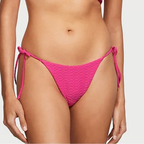 NWT Victoria's Secret Fish Net Triangle Top, Size M, Cheeky Bottom, Size S/P - Picture 5 of 7